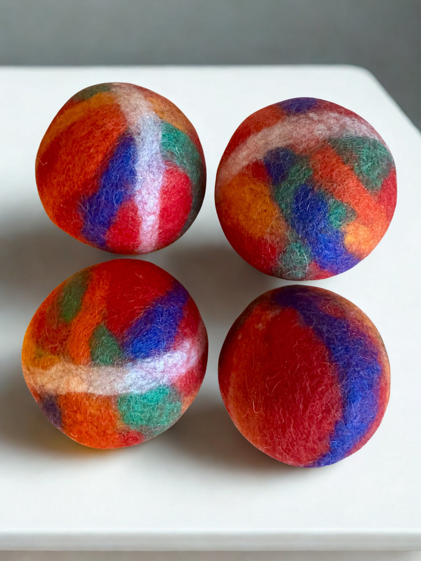 Multicolour Felt Dryer Balls (Pack of 4)